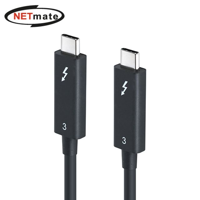 (Netmate) 인텔칩셋 40G 썬더볼트3 액티브 케이블 1M