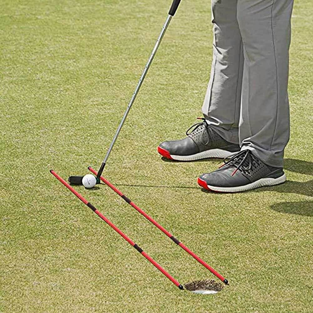 파워큐 골프 접이식 얼라인먼트 스틱 2P 정렬연습도구