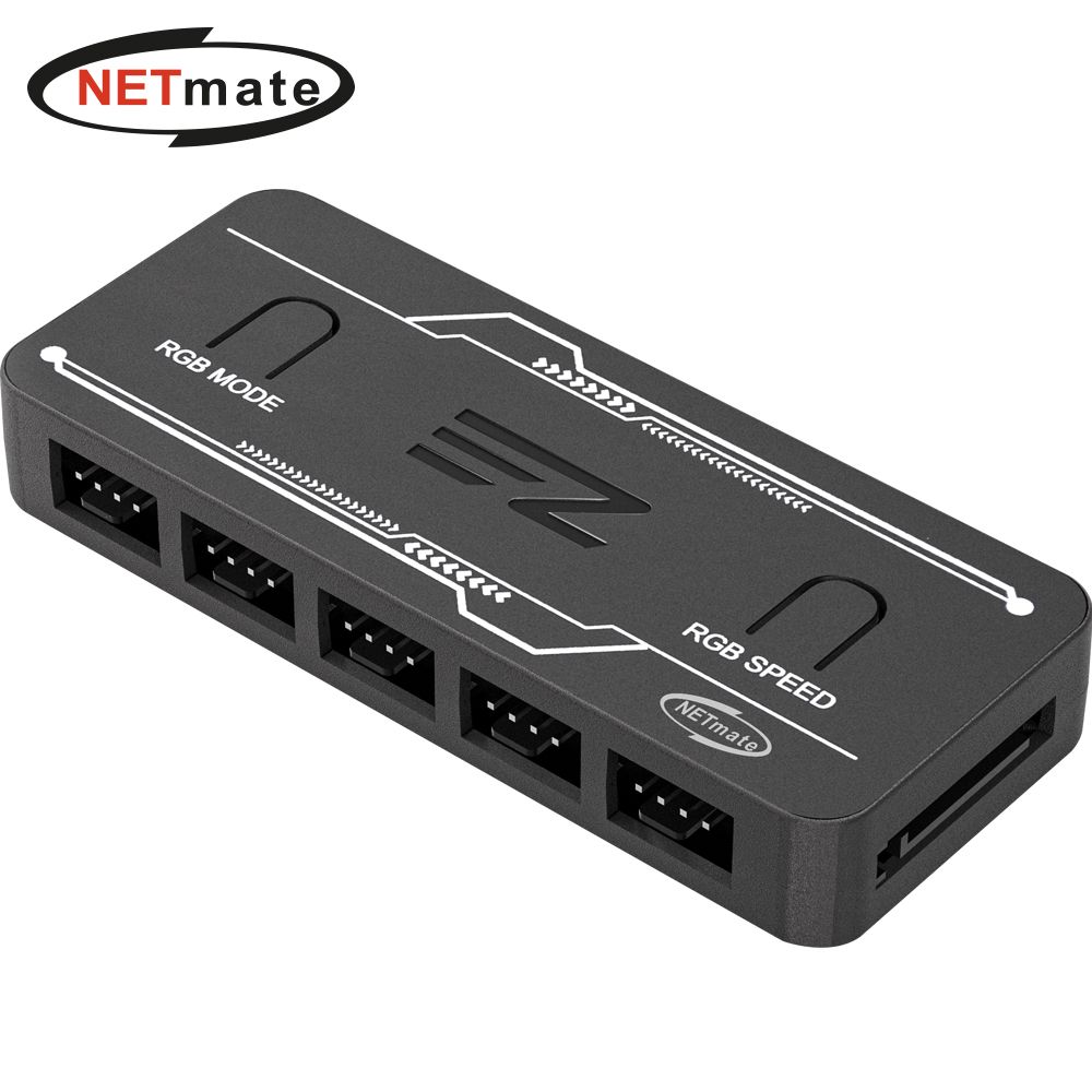 넷메이트 NM-DPC0655 ARGB 5포트 PWM 5포트 팬허브