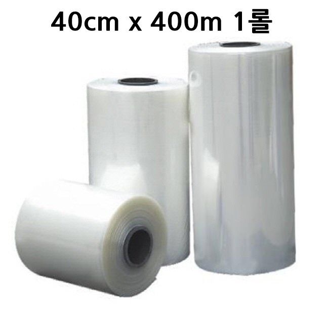 PVC 원통형 수축비닐 0.03mm 40cm x 400m 1롤