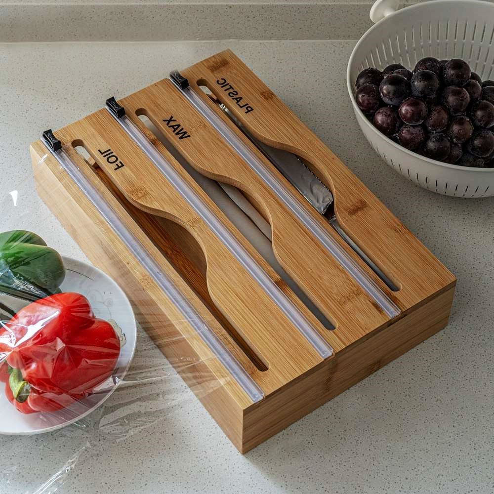 랩 커팅기 내추럴 3단 부착식홀더 유산지 빵집 보관대