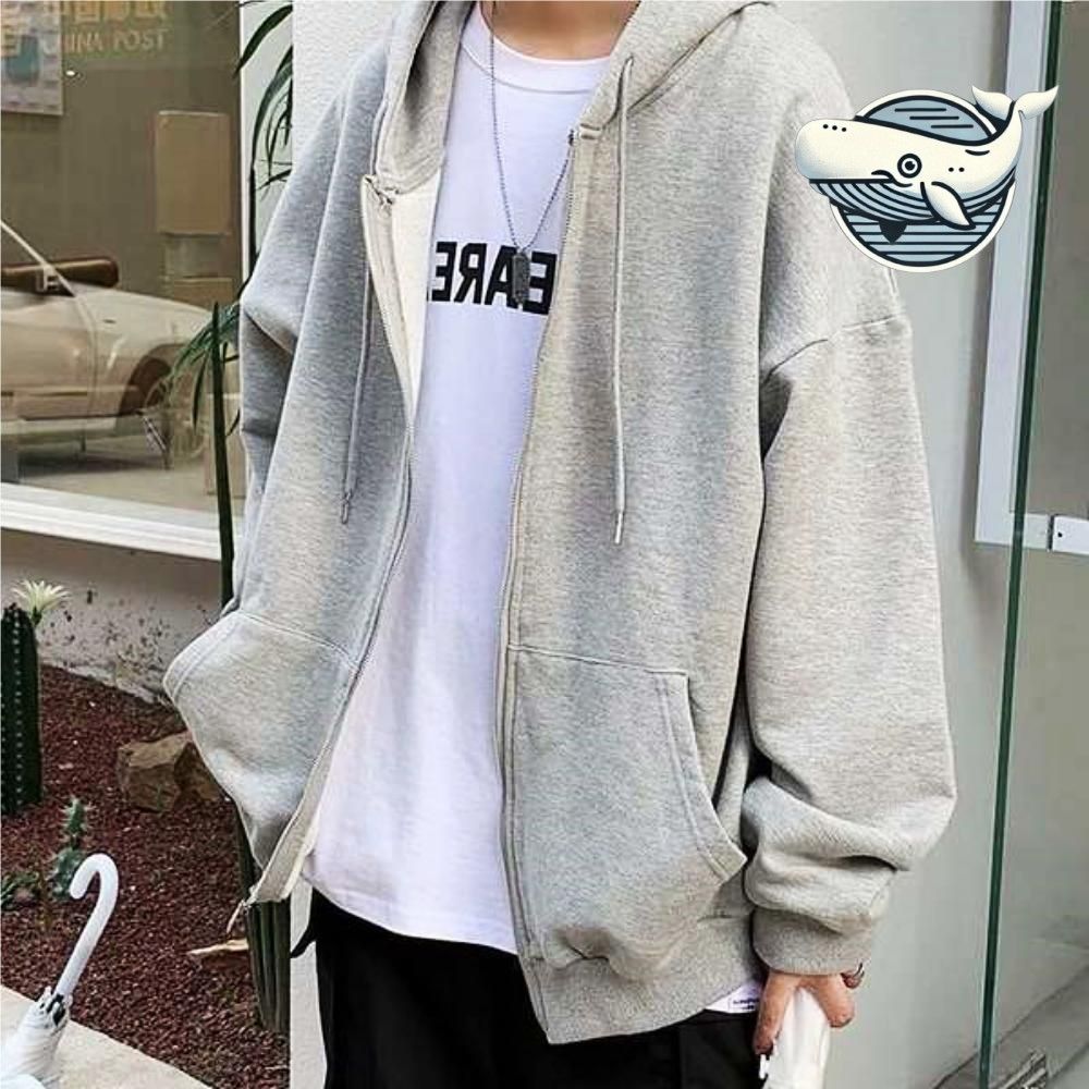 편안한 기본 후드집업 남성 캐주얼 데일리 의류