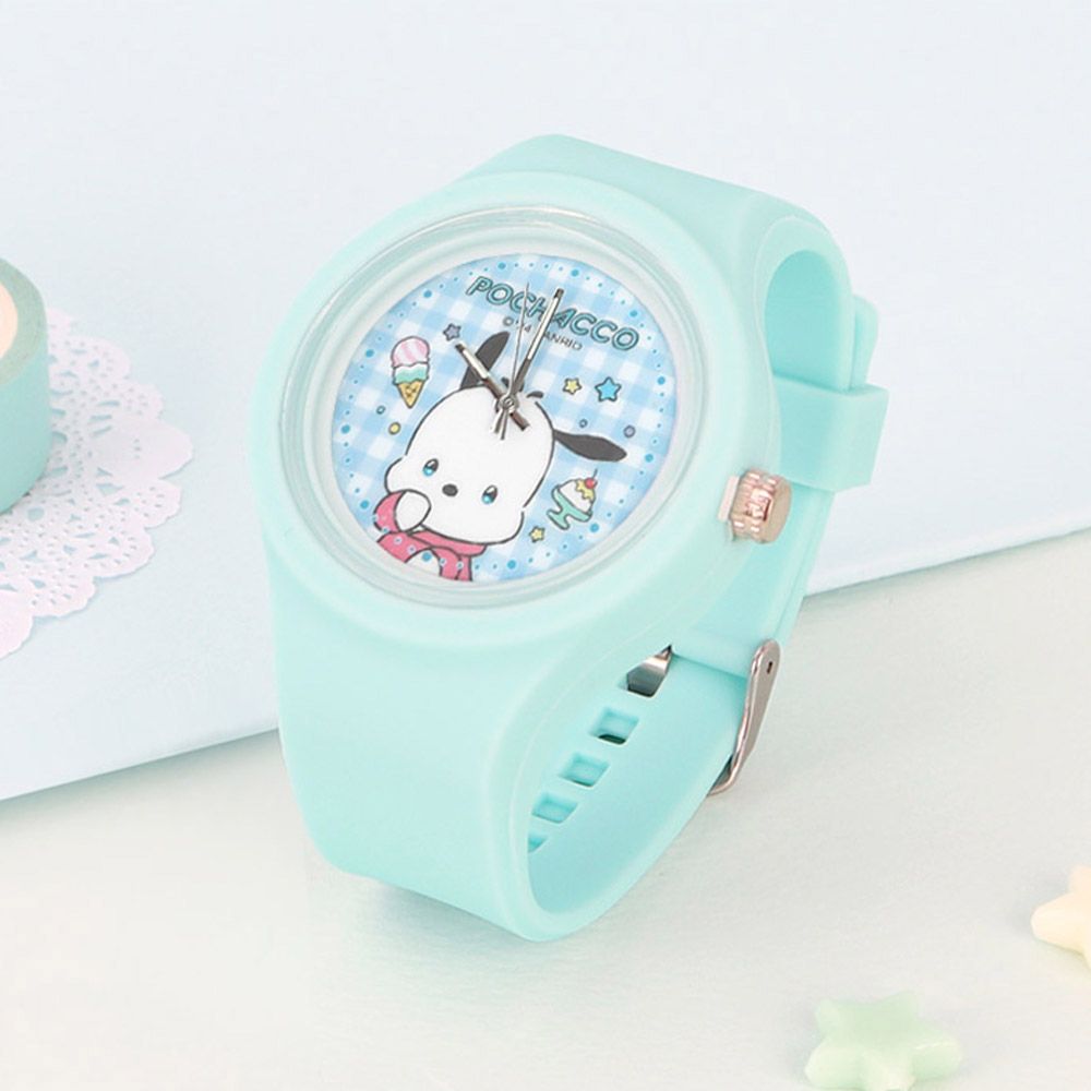 포차코 실리콘 바늘시계