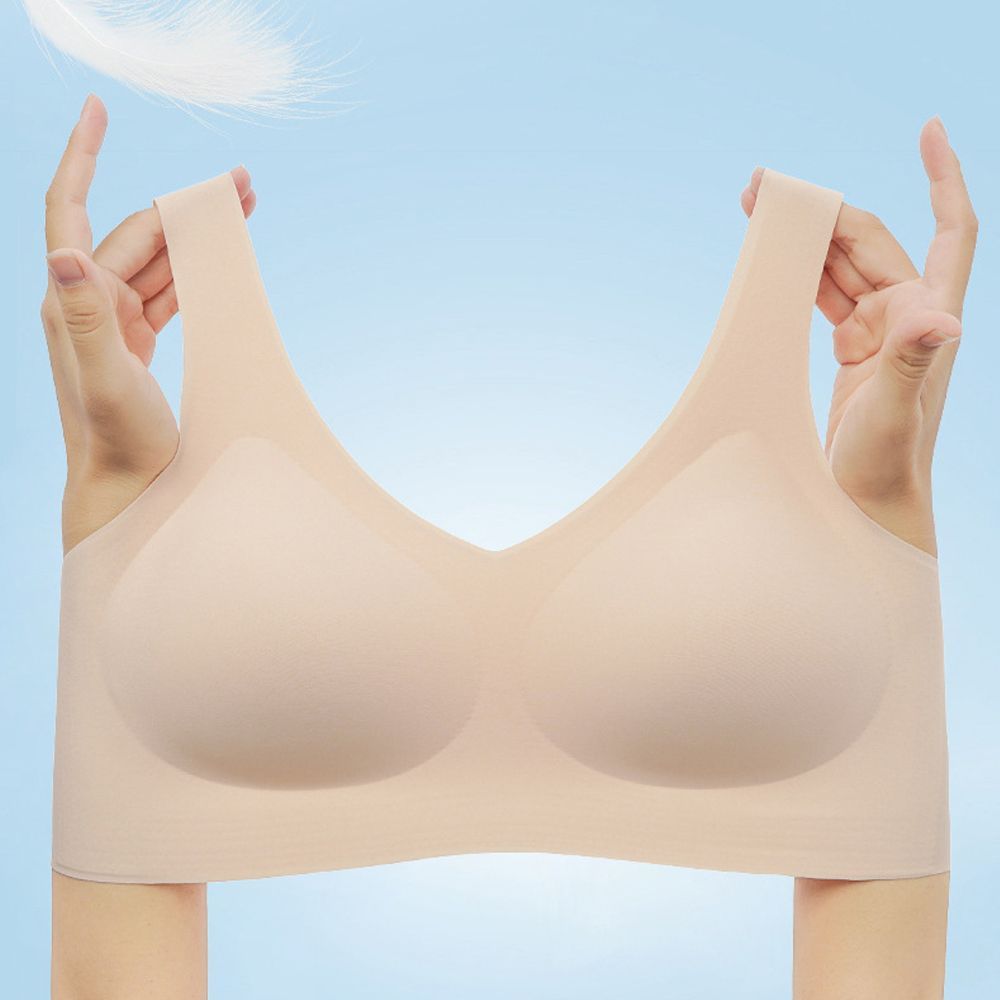 140 브라탑 카키 BR 브라렛 심리스 노와이
