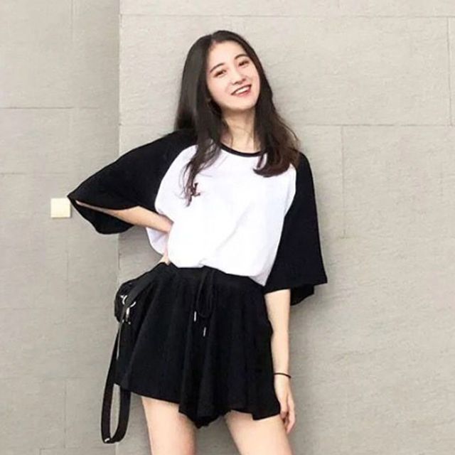 여성 편한 여름외출복 치마바지 와이드핏 반팔 세트