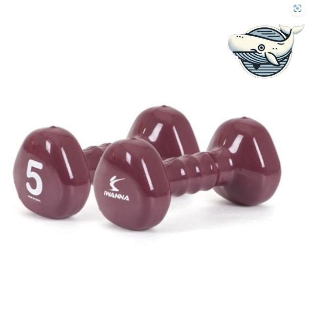 홈트레이닝 덤벨 5kg 헬스 아령 프렌치버건디