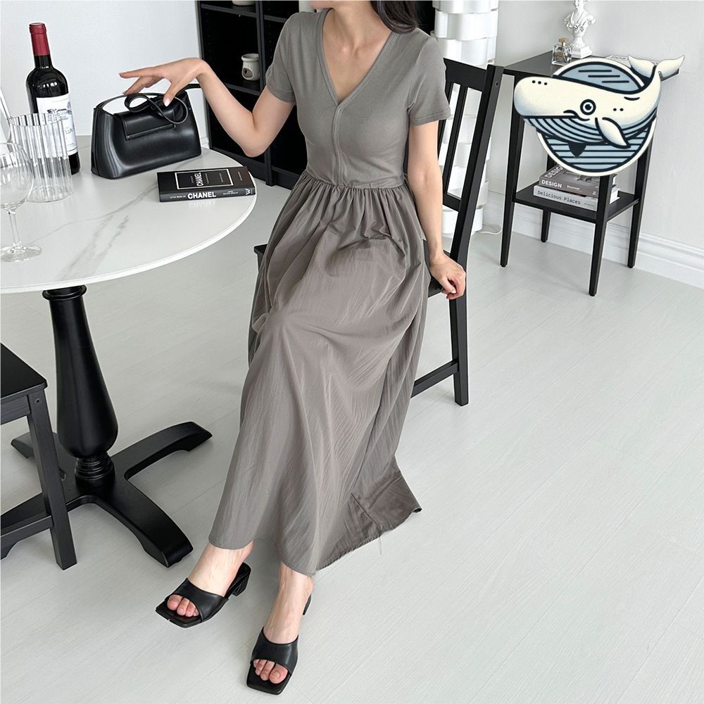 소프트 원피스 반팔 스타일리시 여름 데일리