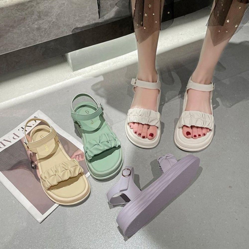 신발 해변 모래사장 스트랩 여성 버클 여행 샌들 여름