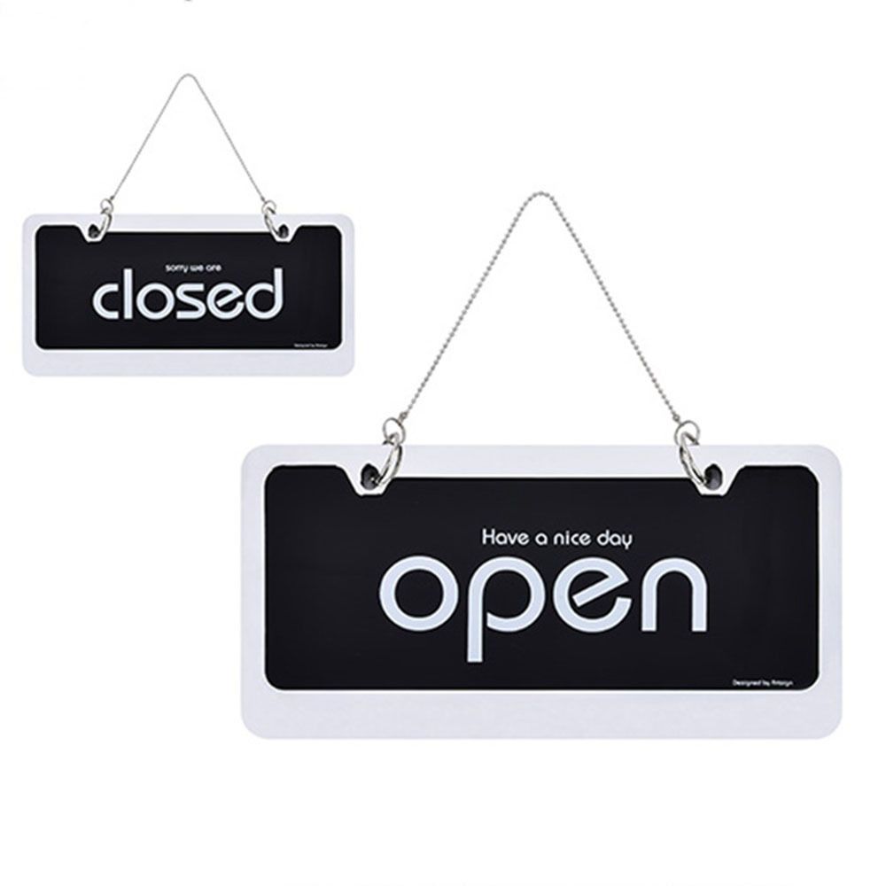 걸이형 안내판 OPEN CLOSED 양면 업소용 표지판