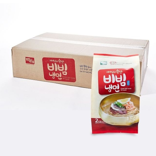 백제 어머님의 손맛 비빔냉면 (2인분) 448g x 10