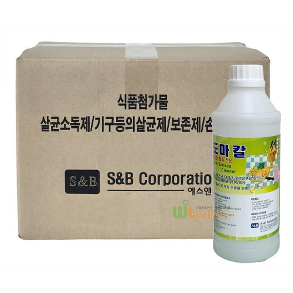 도마칼 살균소독제 리필용 무알콜 1L x12개