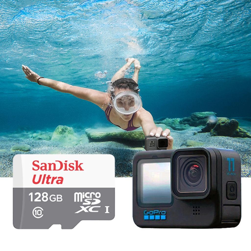 고프로 11 블랙 호환 액션캠 SD 메모리 카드 128GB