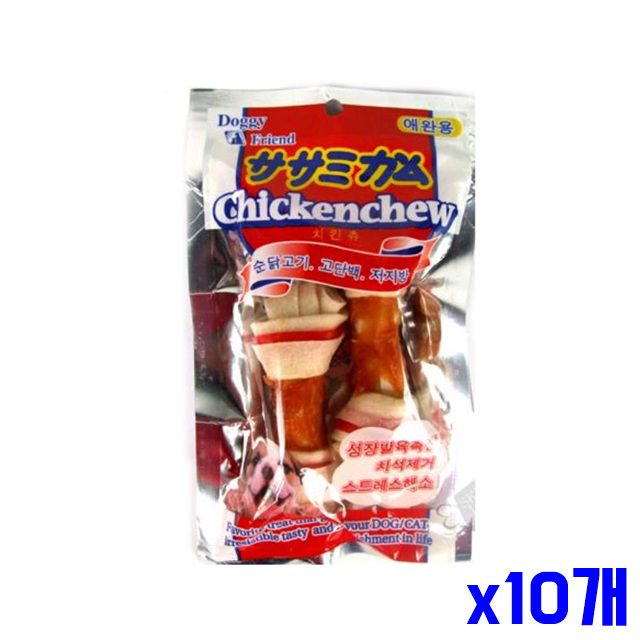 고단백 x10개 저지방 애견 애견간식 간식 2P 치킨 강