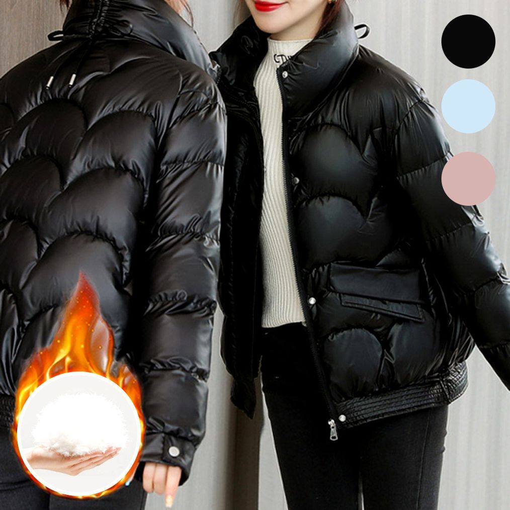 경량 숏패딩 오버핏 퀼팅 점퍼 노카라 봄 누빔