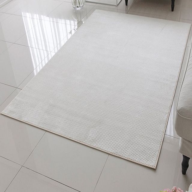 슈마켓 와플 극세사 카페트 러그 아이보리100X150