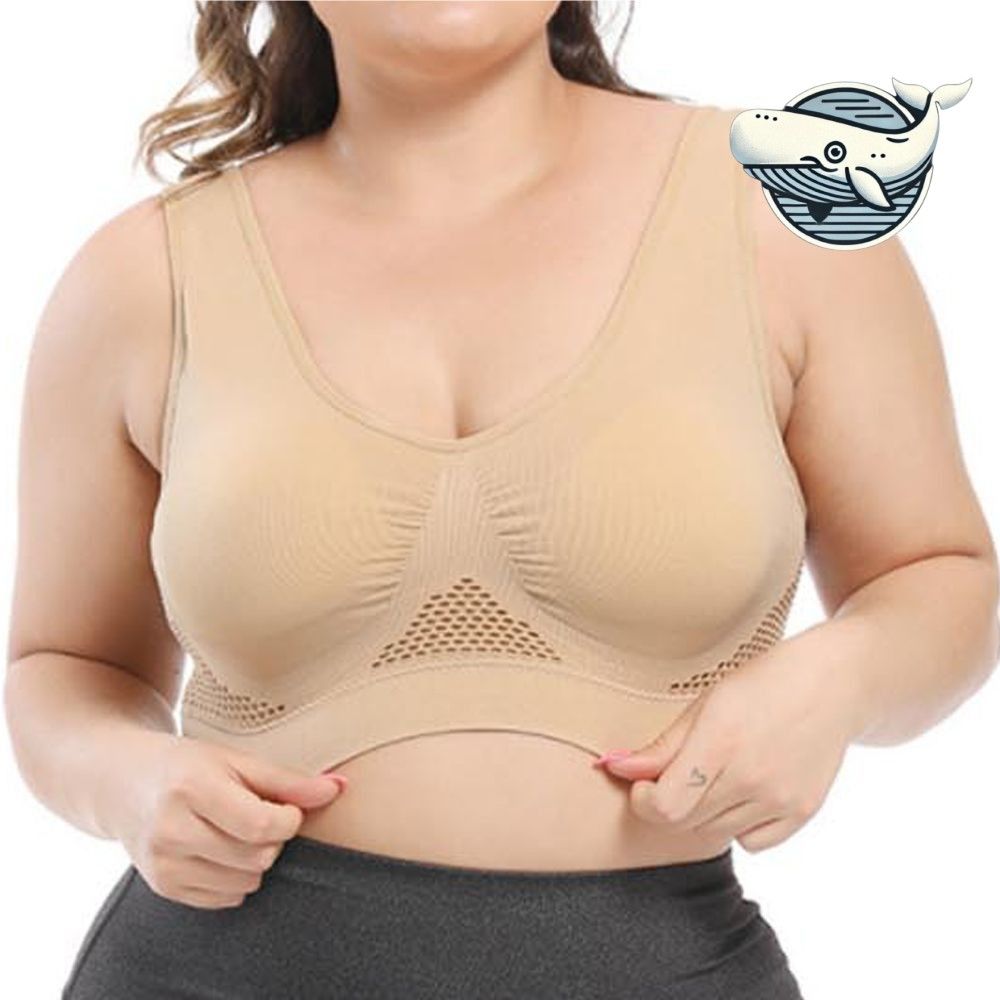 편안한 빅사이즈 심리스 브라탑 부드러운 큰컵