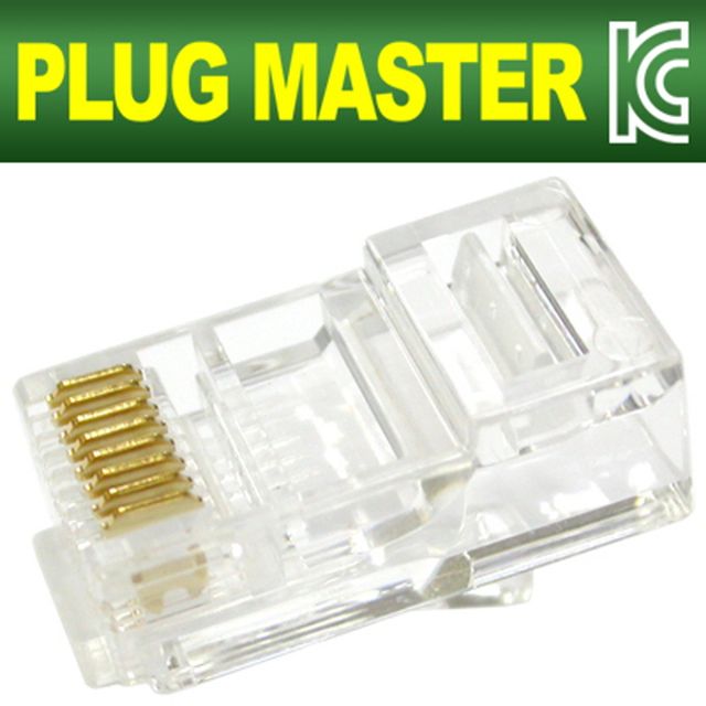 P8-007S UTP CAT.5E RJ-45 8P8C 플러그-고급형 100개