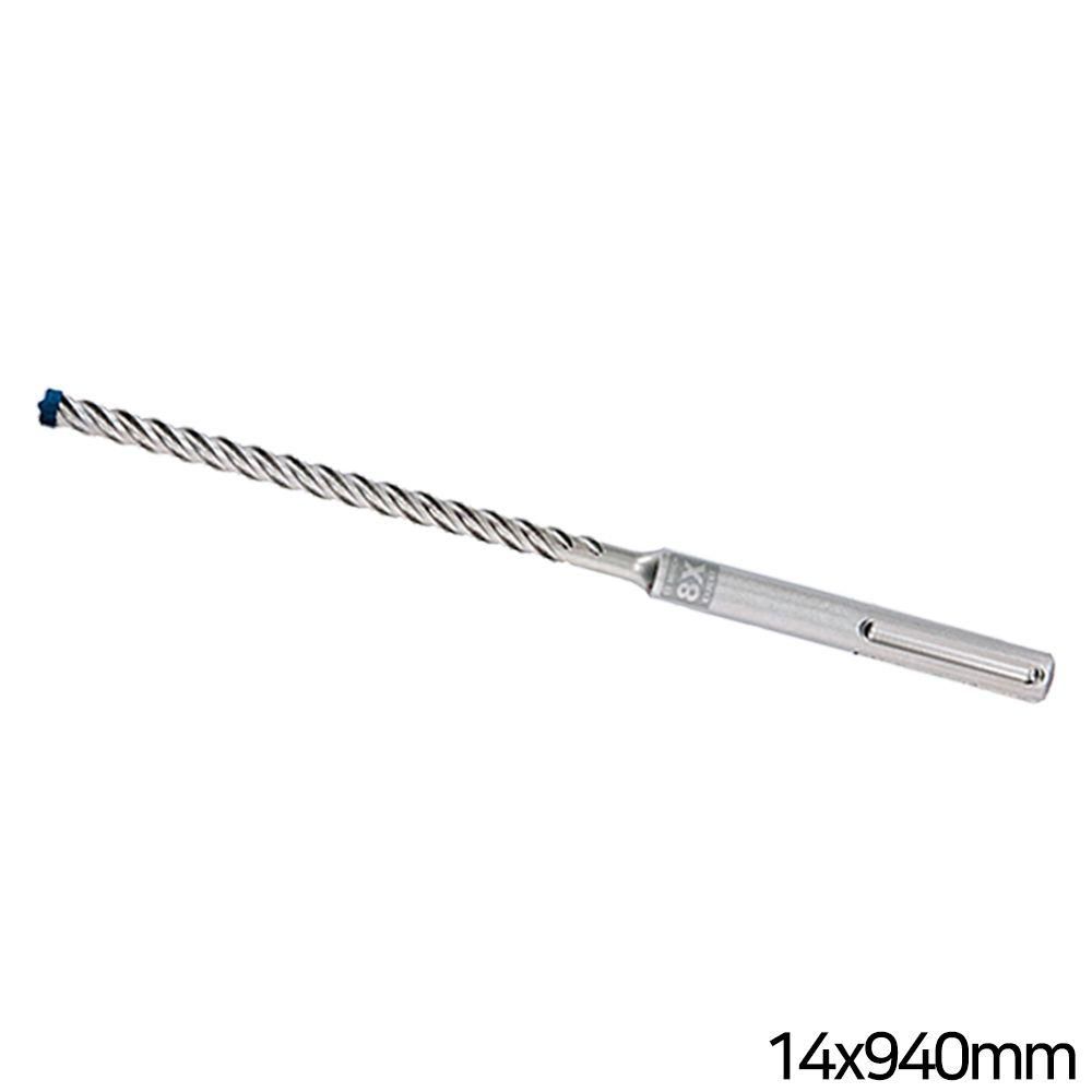 8x sds 햄머드릴 비트 타공 max 철근 4 날 14x940mm