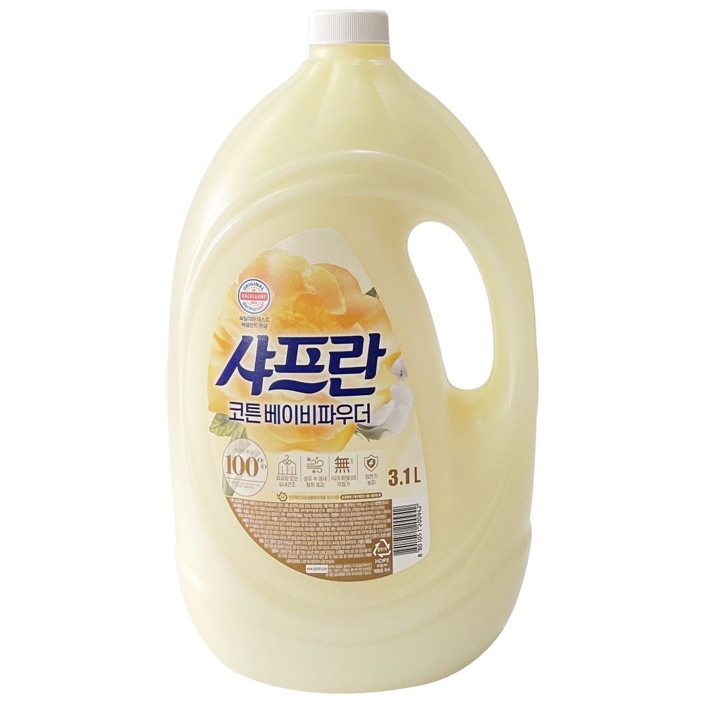 샤프란 코튼베이비 파우더 섬유유연제 3100ml -O