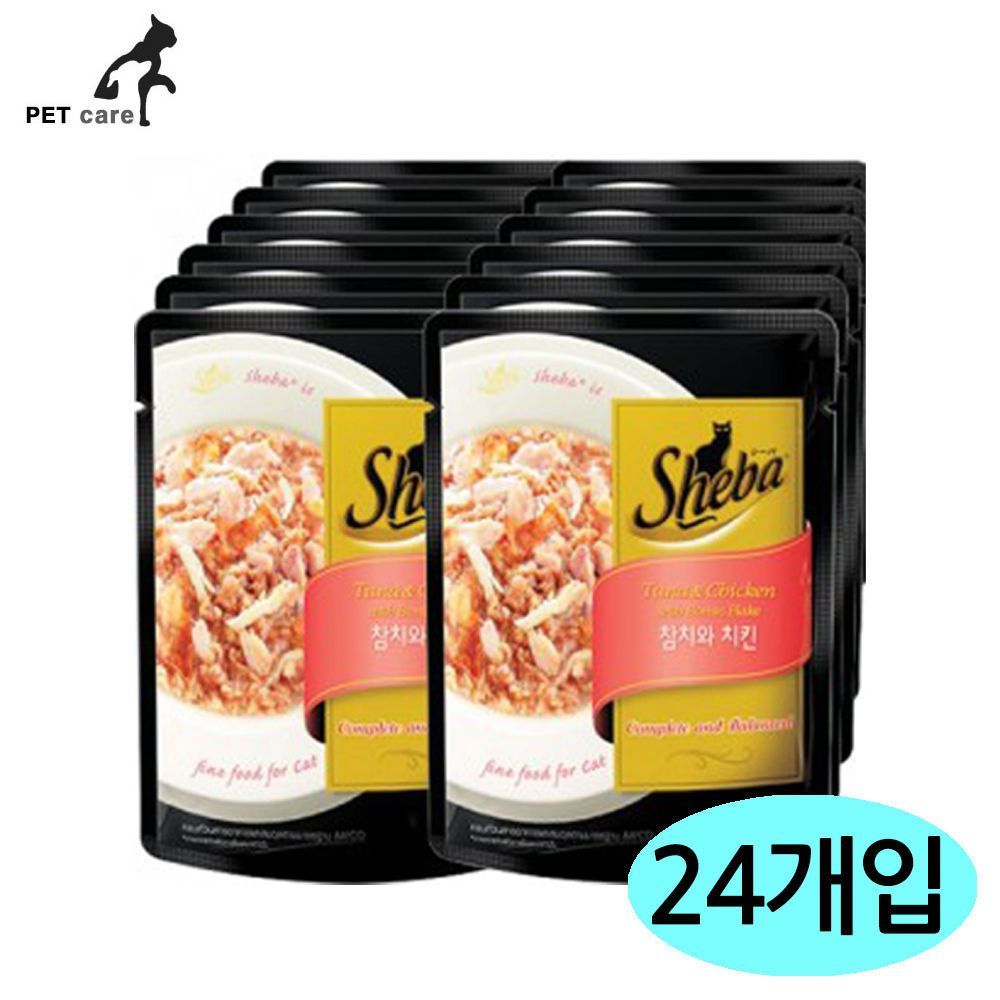 쉬바 파우치 참치.치킨 70g x 24개 1박스