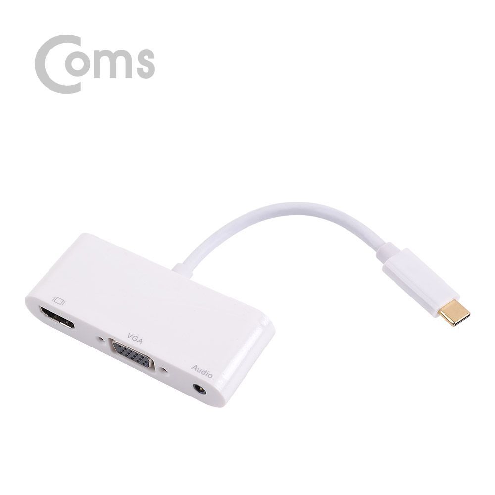 Coms USB 3.1 컨버터(Type C) HDMI VGA Aux USB 2.0