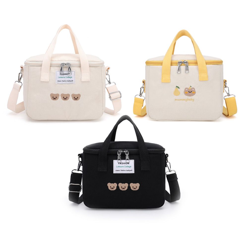 네모도시락가방 귀여운 보온 보냉 피크닉 가방