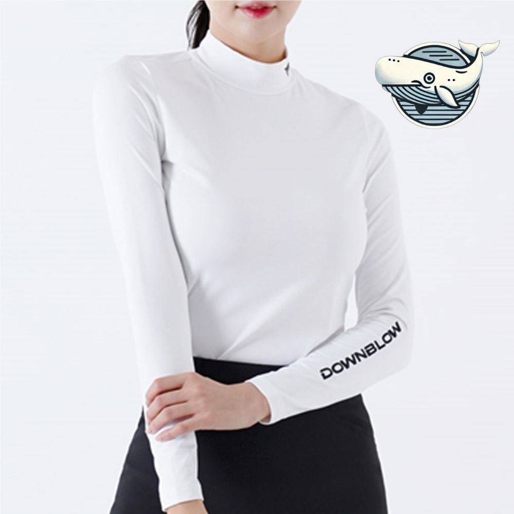가벼운 여성 골프 이너 긴팔 티셔츠 얇은 기모