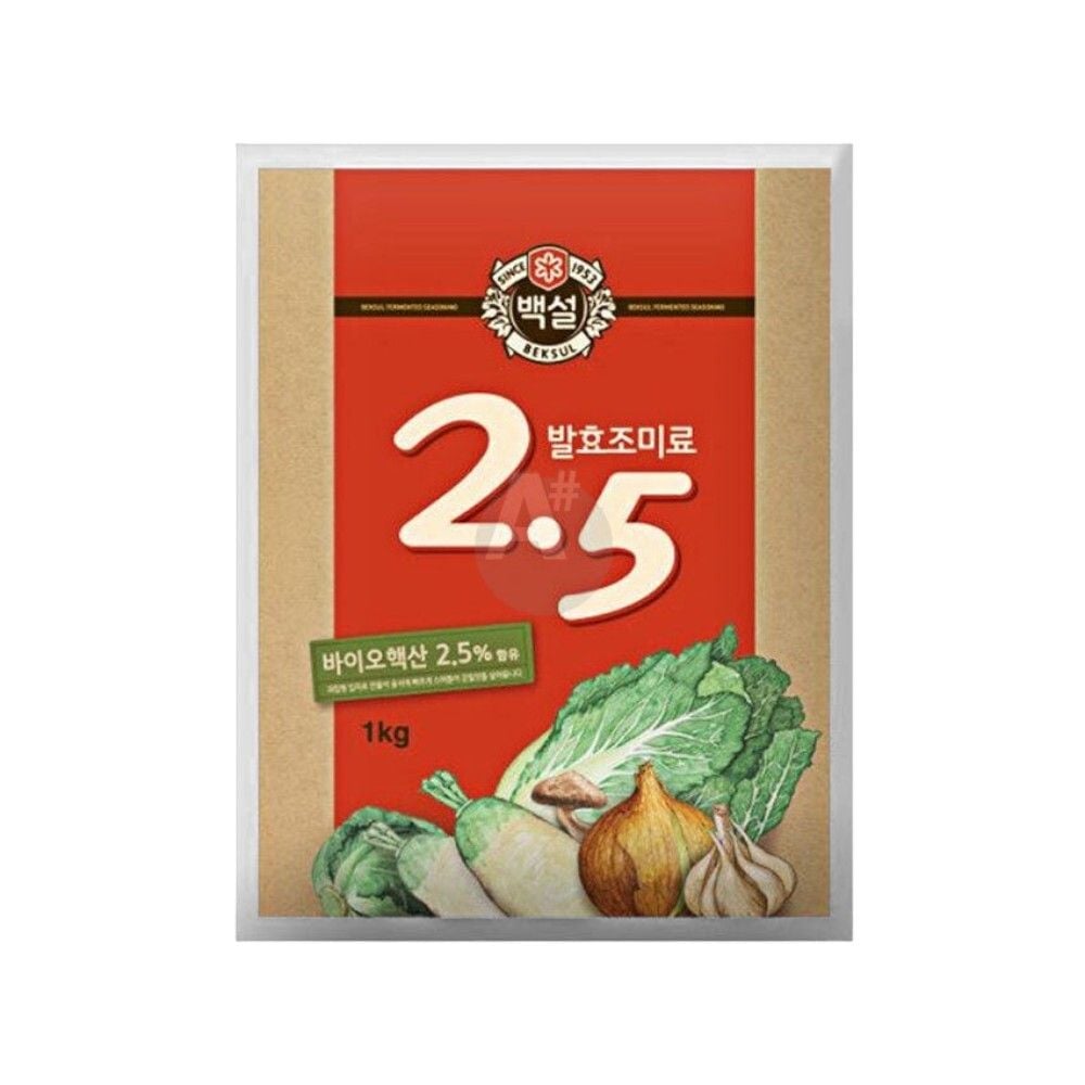 백설 2.5 발효조미료 1kg 맛내기가루 볶음요리 업소용