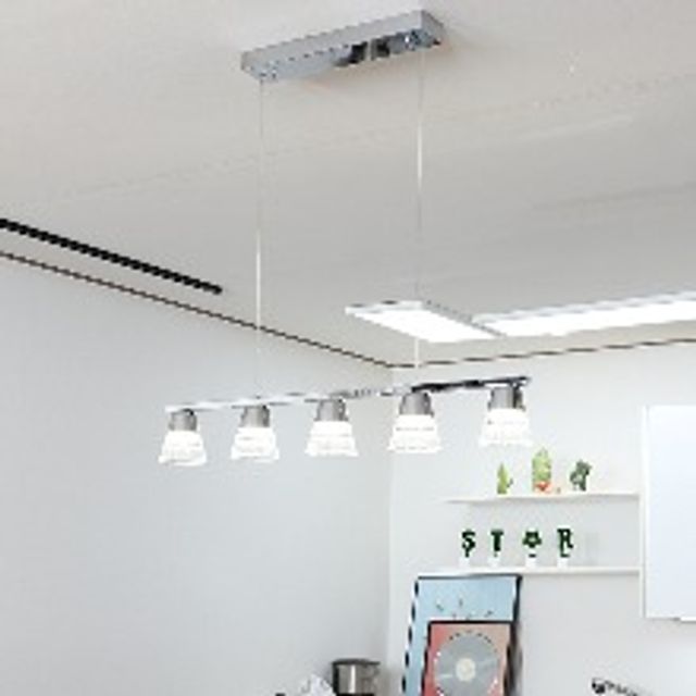 LED 팬던트 조명 라인조명 5등 DL22097 알루미늄 크
