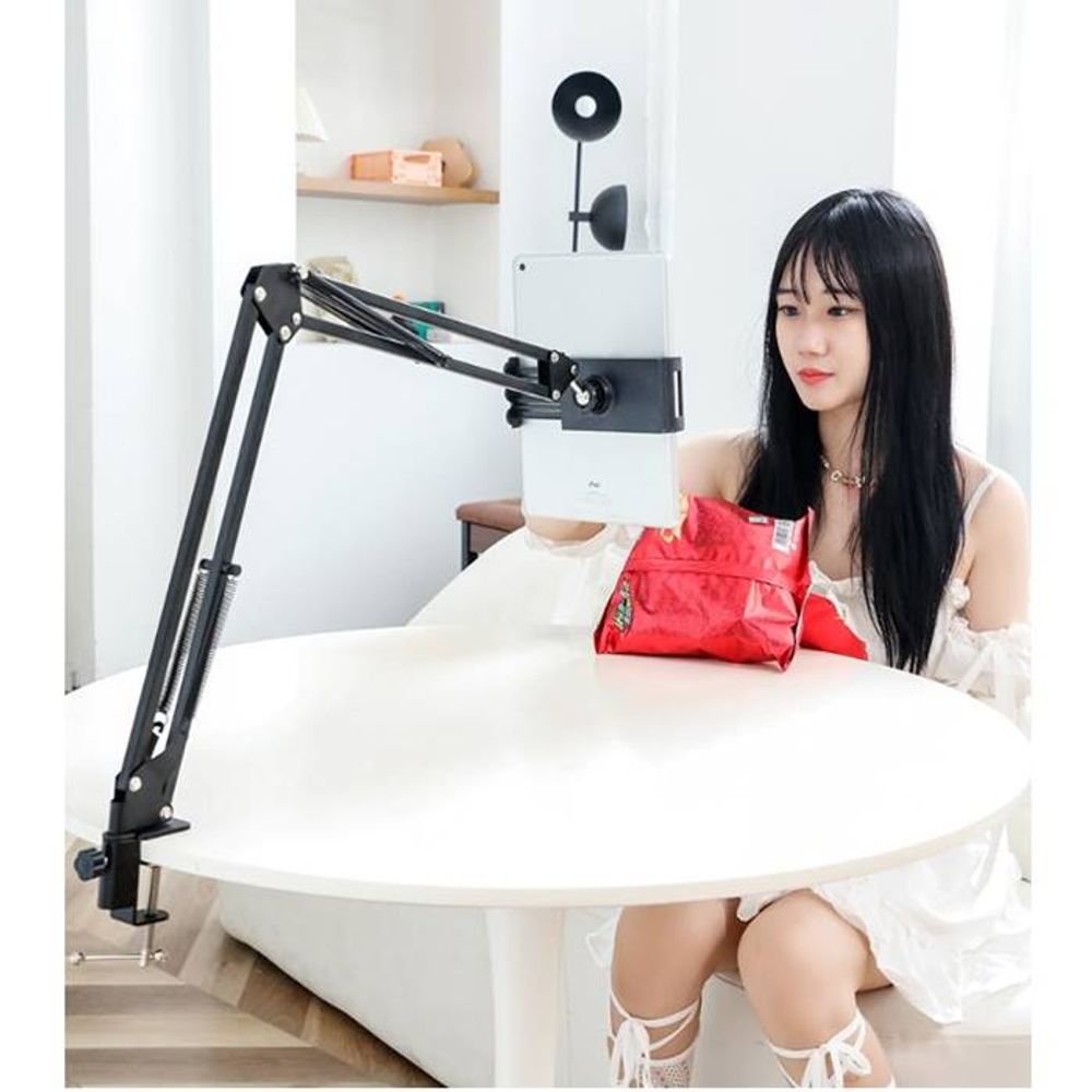 자바라거치대 테이블 집게형 클램프 휴대폰 거치대