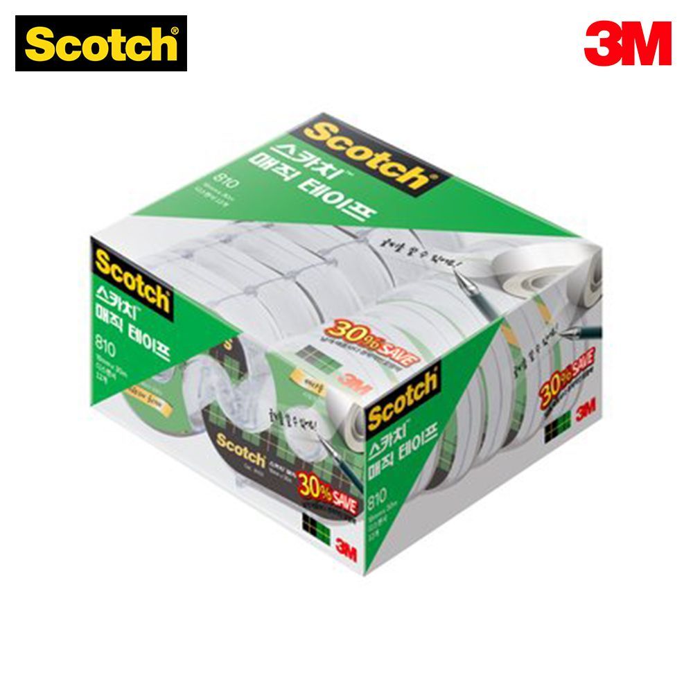 3M 스카치 매직테이프 오피스팩 810D-12 (18mm)