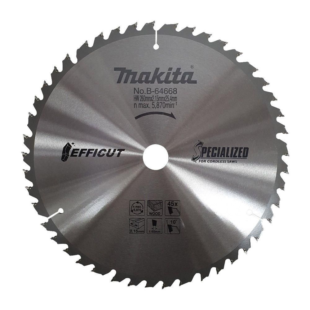 2.15t 260mm 원형 톱날 나무 45 날 b-64668 목공용