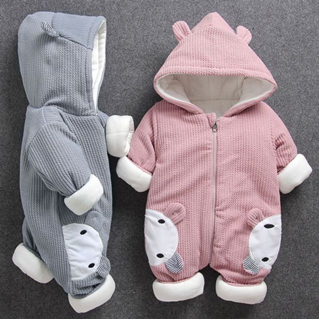 도톰 사선 스트라이프 아동후드우주복 204284