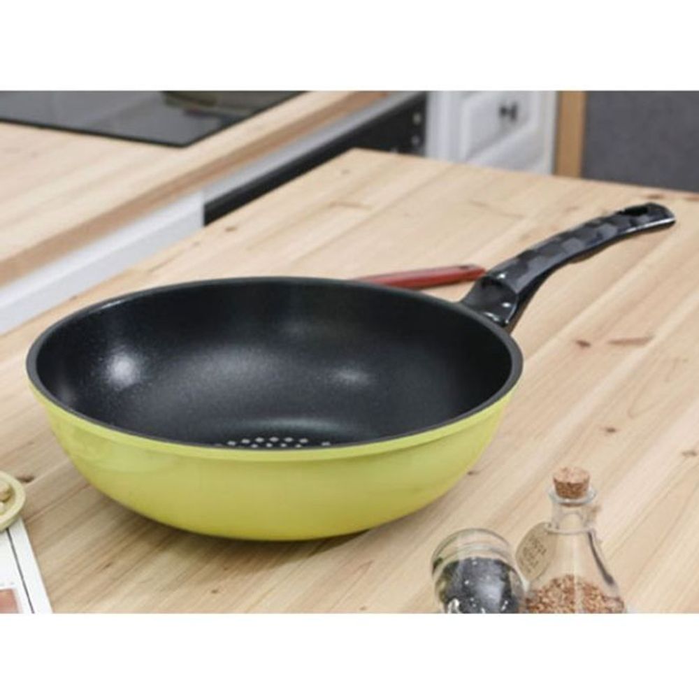 키친아트 웍 궁중팬 볶음팬 후라이팬 세라믹 28cm