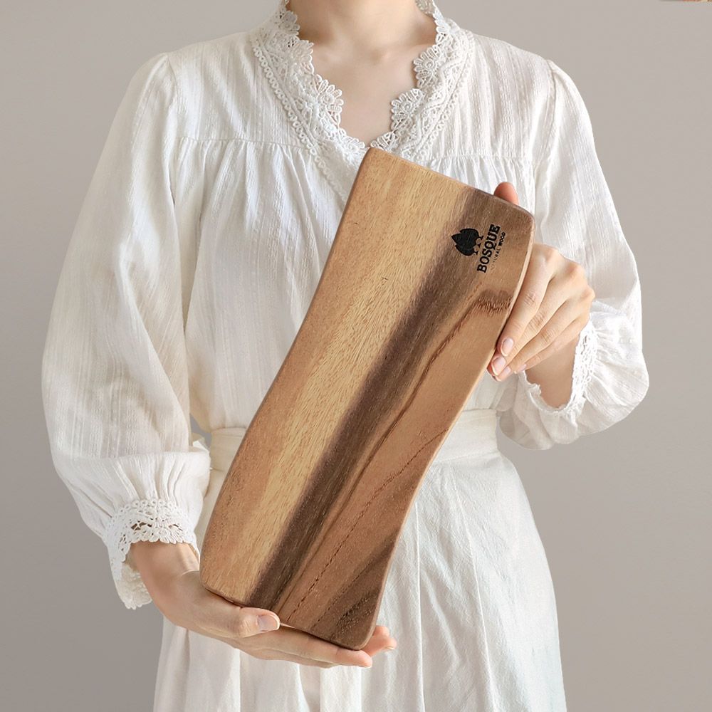 보스퀘 우드 플레이트 원목 서빙도마 웨이브 3종
