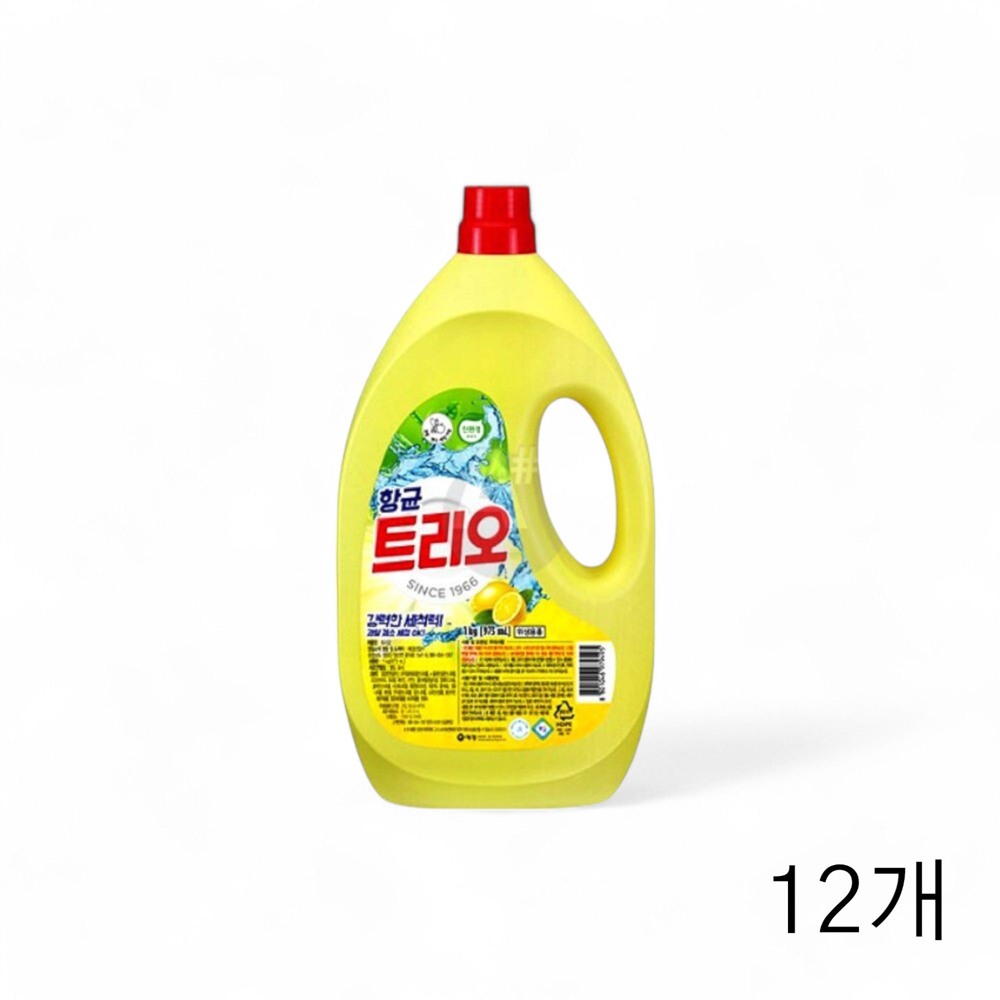 트리오 항균 주방세제 1kgX12개 주방 야채과일세정제
