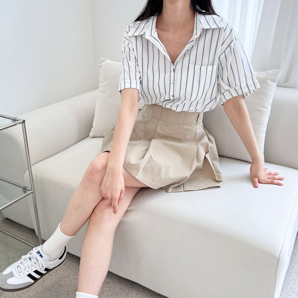 2268 데일리룩 라이프 셔츠 출퇴근룩 반팔남