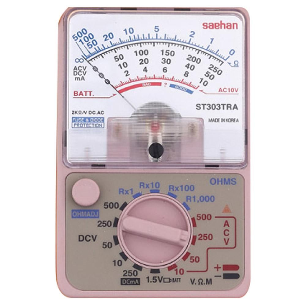 새한 ST-303TRA 아날로그테스터기 AC/DC500V