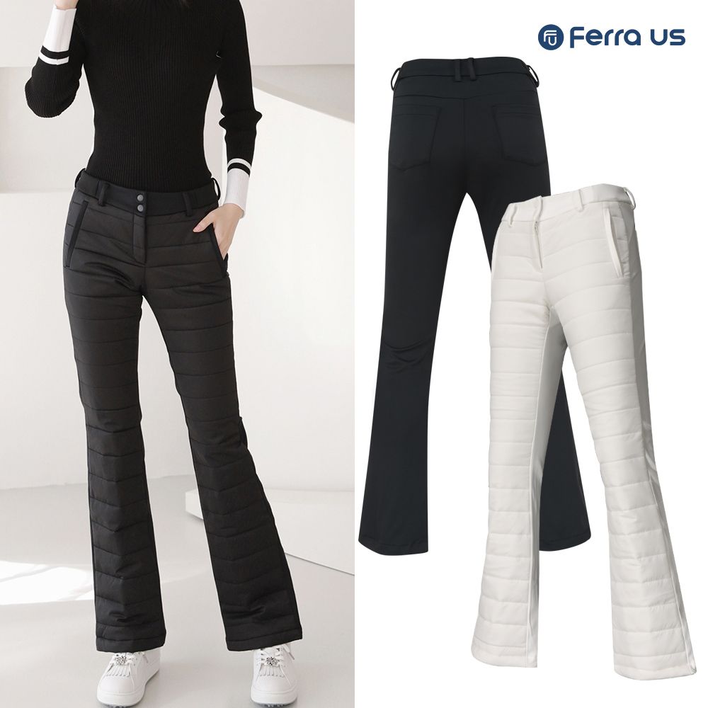 TC 페라어스 여성 골프 블록 패딩 부츠컷 바지 APW4OZ849