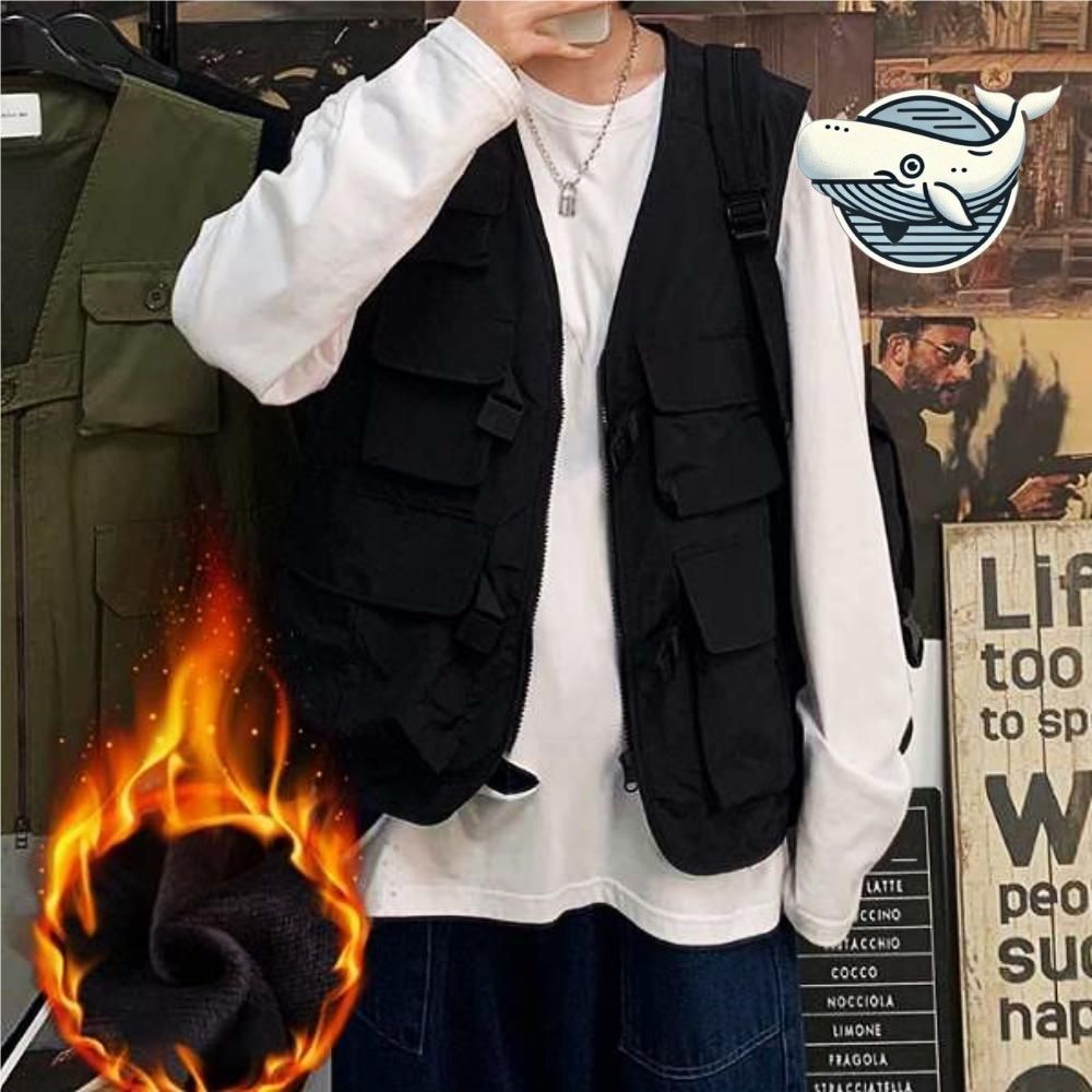 아웃도어 다용도 조끼 기모안감 캠핑 낚시용