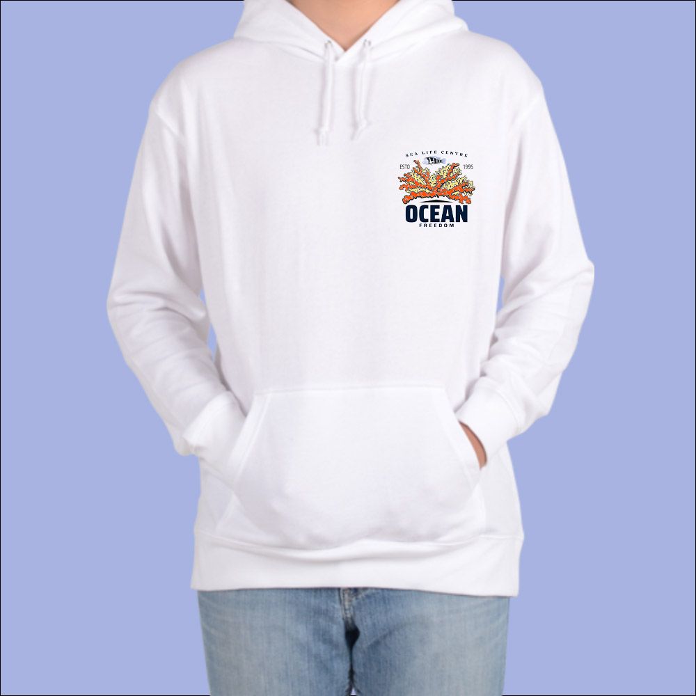 바다 ocean 태평양 산호초 물고기 불가사리 후드티