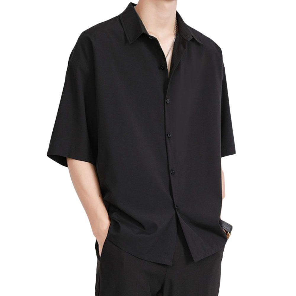 남성 데일리룩 신상 여름 반팔 셔츠 카라 무지 남방