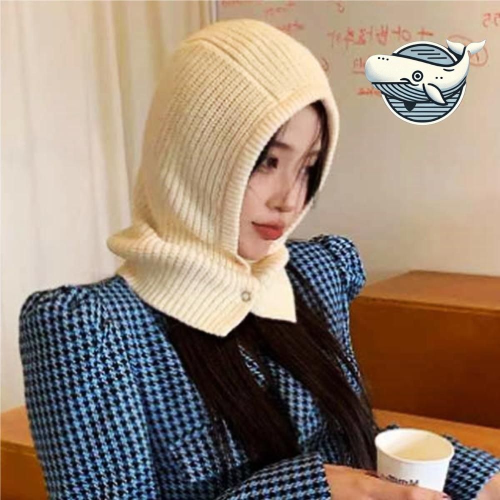 겨울 후드 털모자 따뜻한 보온 럭셔리 니트