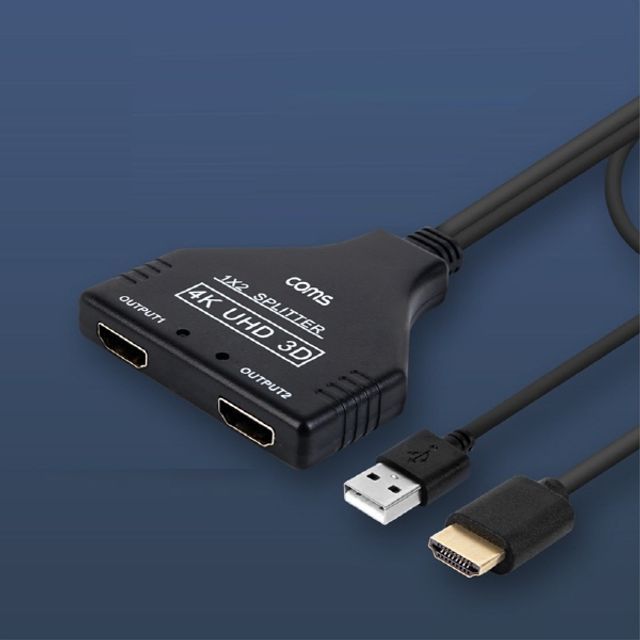 HDMI 분배기 2대1 4K 30Hz UHD 1080P 60Hz FHD