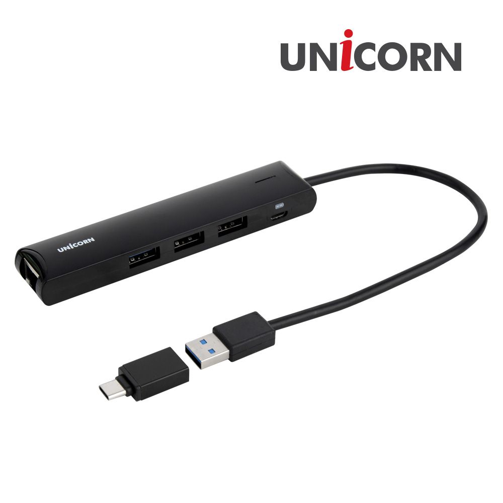 TH-310LAN A+C타입 기가 유선랜카드 USB3.0허브랜카드