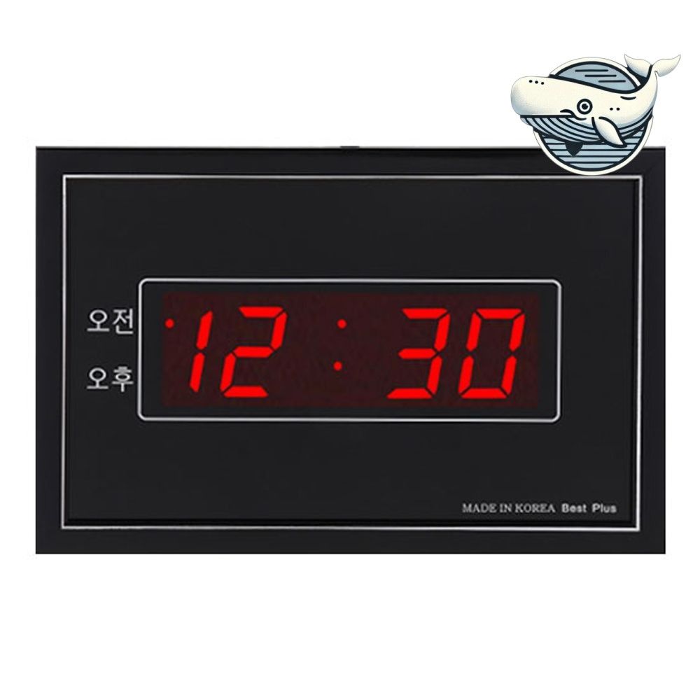 무소음 전자 벽시계 세련된 디자인 39cm