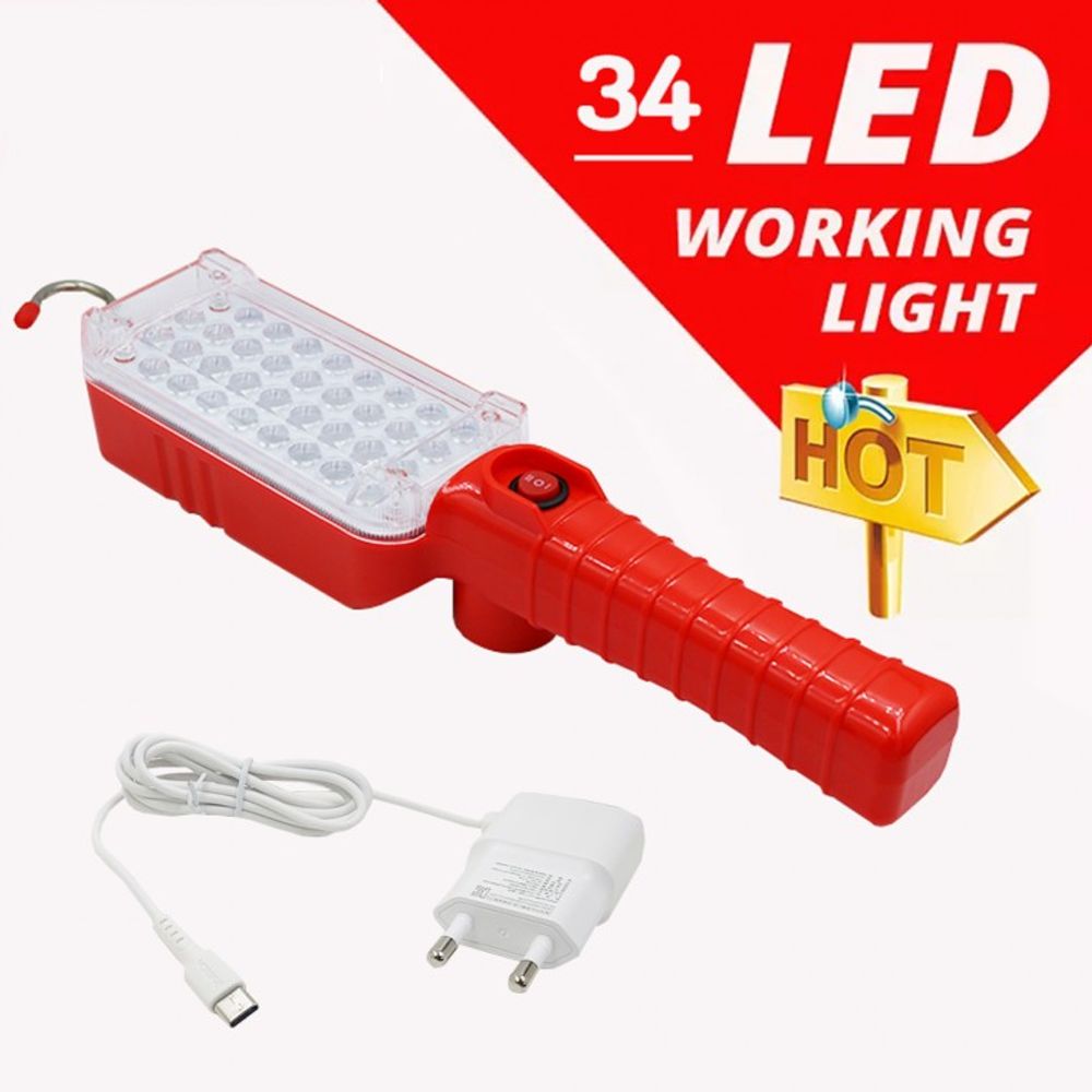 LED NEW C타입 조명등 C아답터포함 RED 34Ea 야외 랜