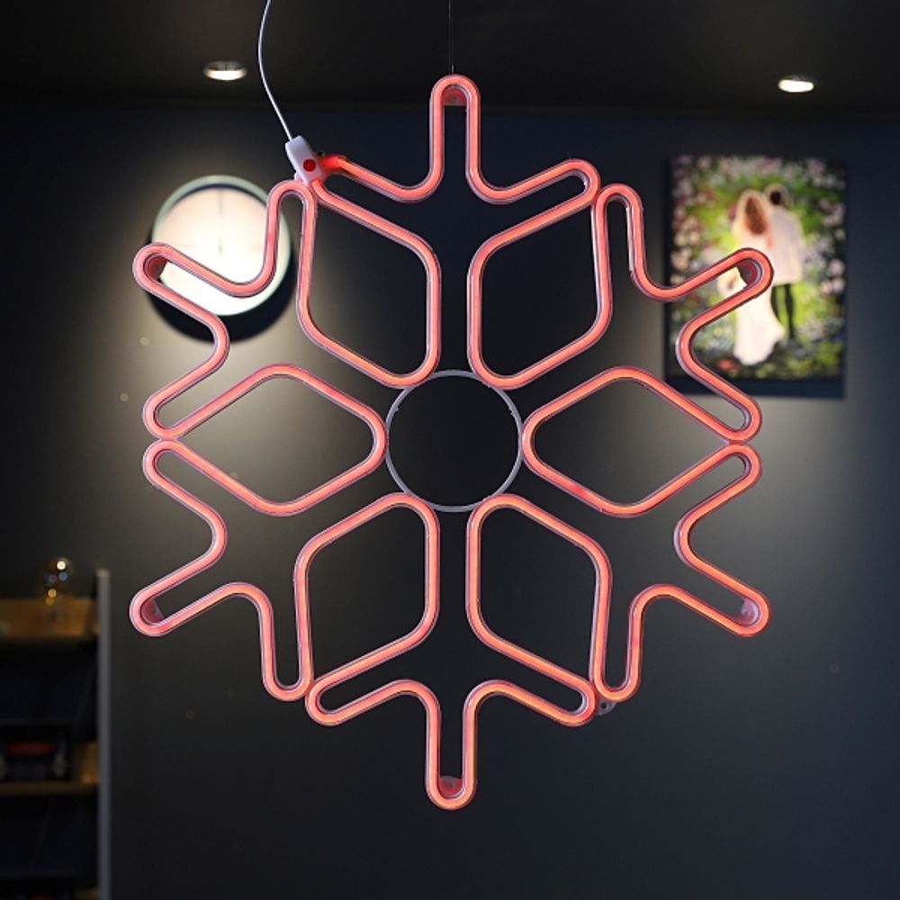 LED 눈꽃 네온플렉스(DC24V) 60CM 무점멸 레드