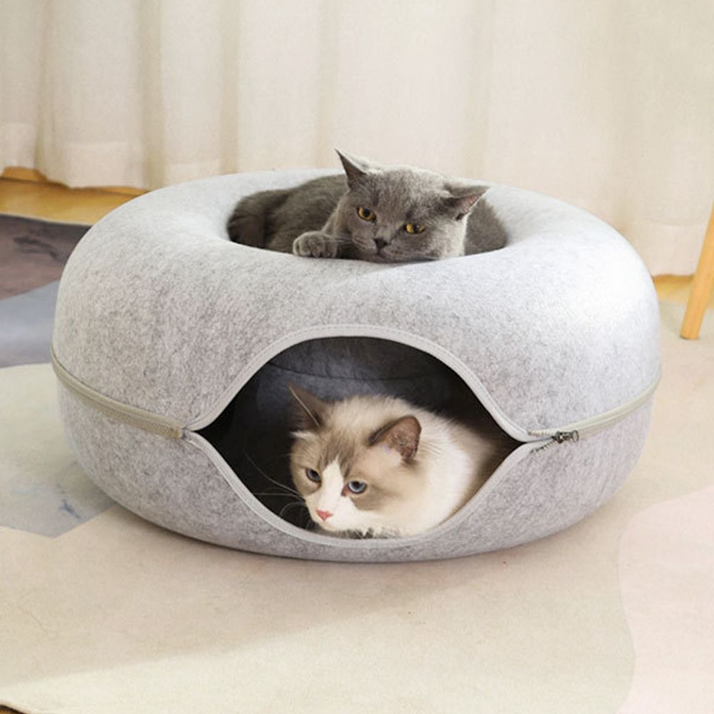 고양이 도넛 터널 숨숨집 60cm 캣터널하우스