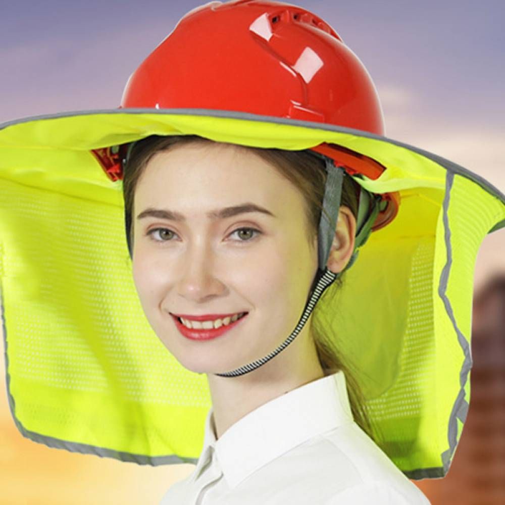 챙넓은 안전모 그늘이 햇빛가리개 덮개